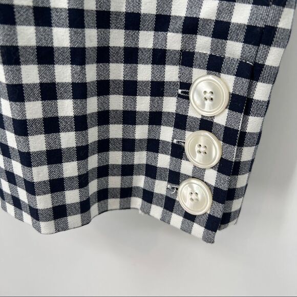 Re-Imagined By J. CREW Multi Striped Plaid Button Leg Capri Straight Leg Pants - Picture 4 of 15